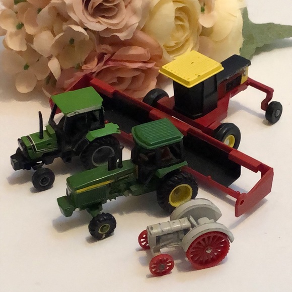 Earl Toys Metal Tractors Red Versatile Harvester John Deere Metal Tractor Toy Tractor Poshmark